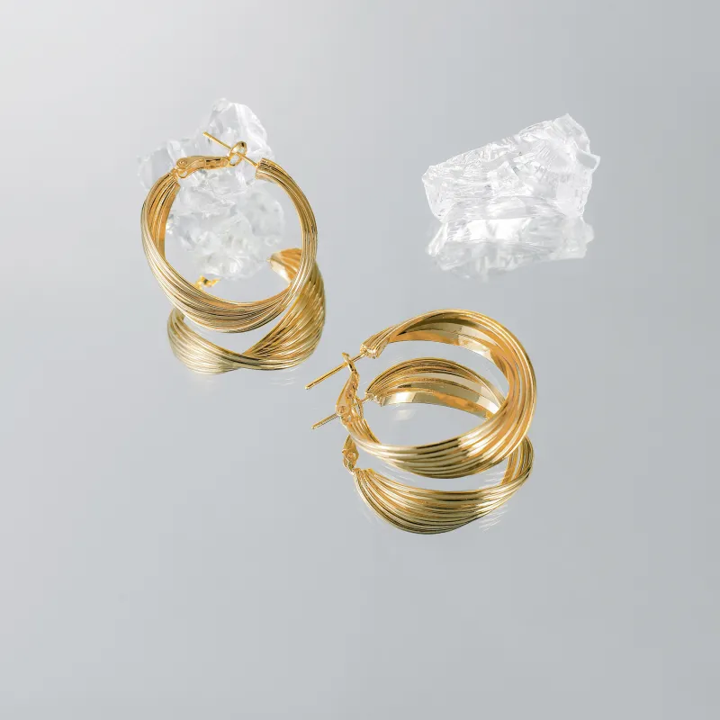 MISS XIA JWY S902 Sterling Silver Stud Earrings Women's-1