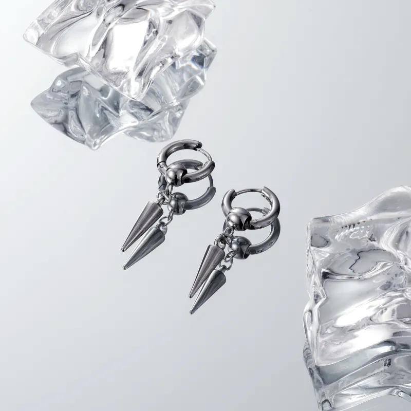 MISS XIA JWY Titanium Steel Earrings Unisex-8