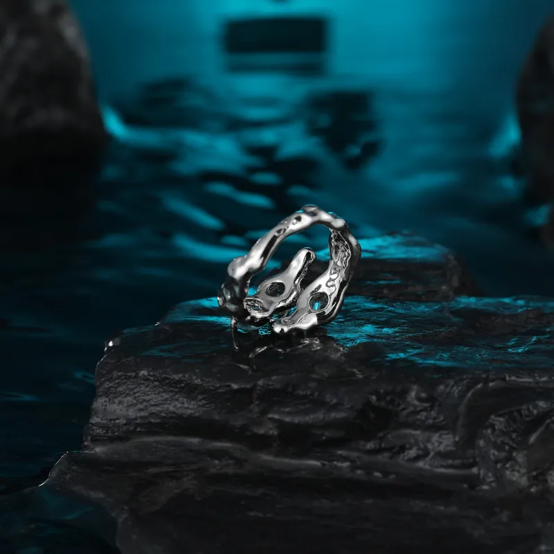 MISS XIA JWY Copper Silver Plated Rings Unisex-4