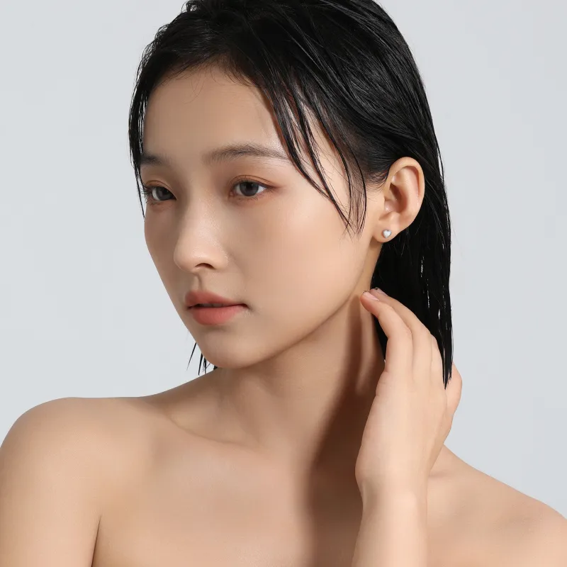 MISS XIA JWY Titanium Steel Stud Earrings Unisex-5