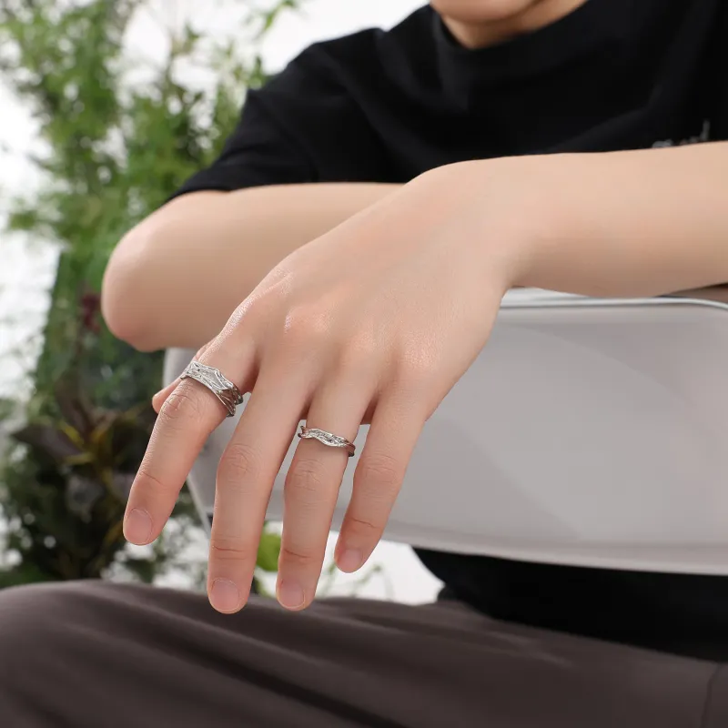 MISS XIA JWY Alloy Couple Rings Unisex-2
