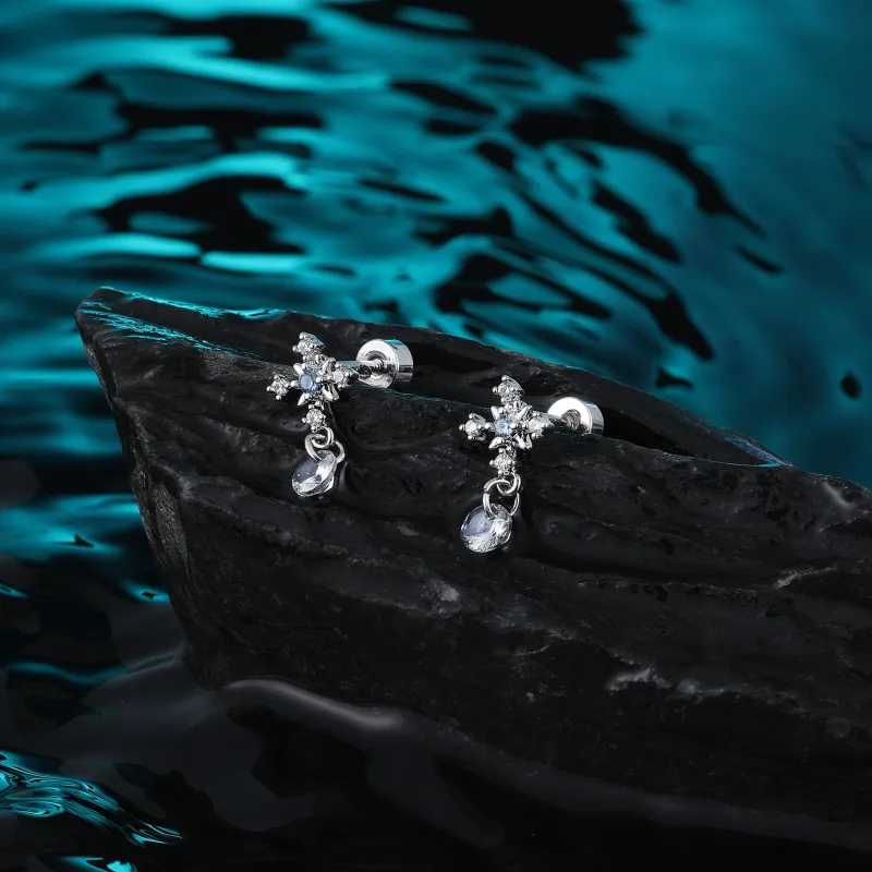 MISS XIA JWY Titanium Steel Stud Earrings Women's-2