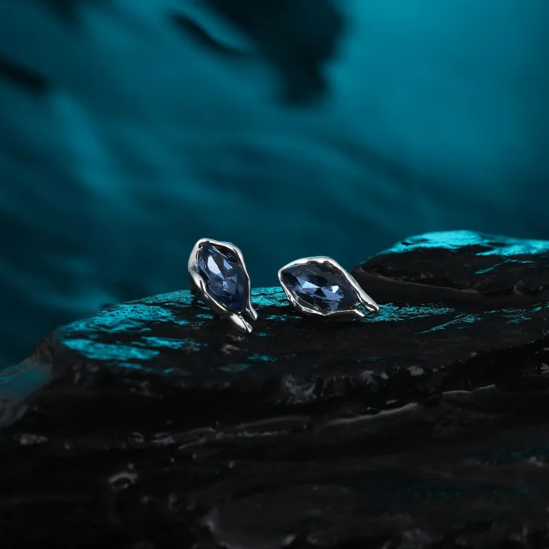 MISS XIA JWY S925 Sterling Silver Stud Earrings Unisex-1