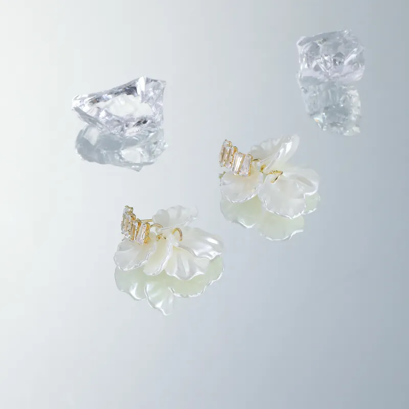 MISS XIA JWY S925 Silver Stud Earrings Women's-5