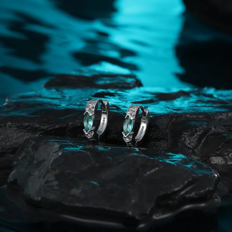 MISS XIA JWY S925 Silver Stud Earrings Unisex-2