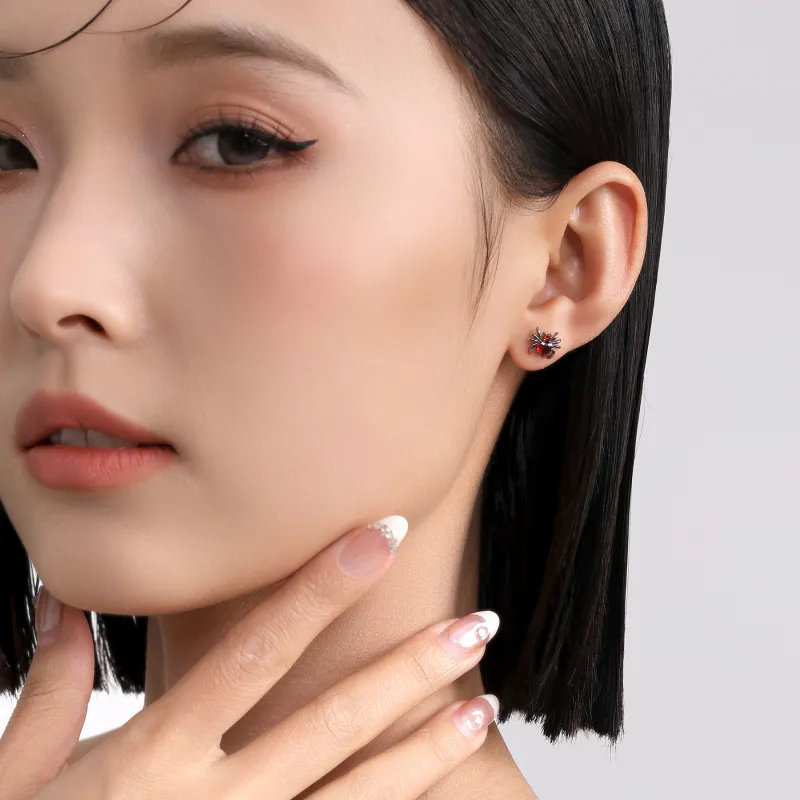 MISS XIA JWY Titanium Steel Stud Earrings Women's-2