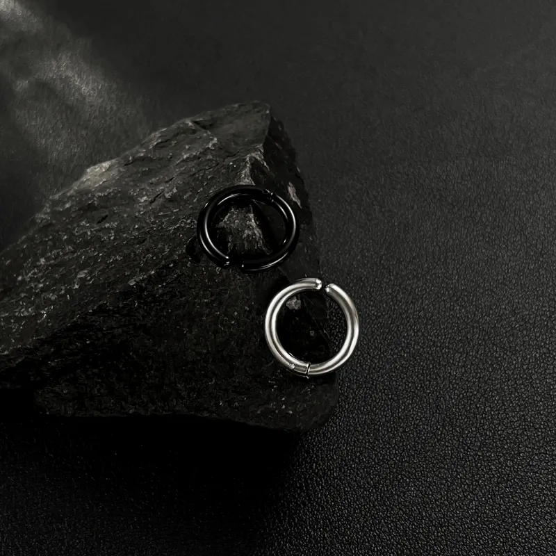 MISS XIA JWY Titanium Steel Clip On Earrings Unisex-2