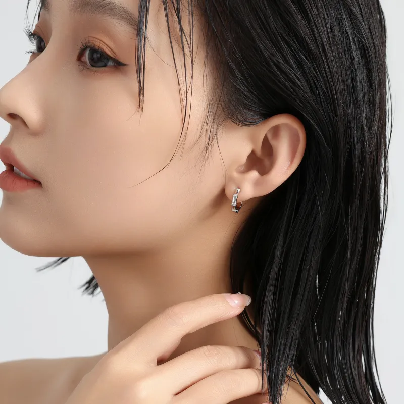 MISS XIA JWY S925 Silver Stud Earrings Unisex-3