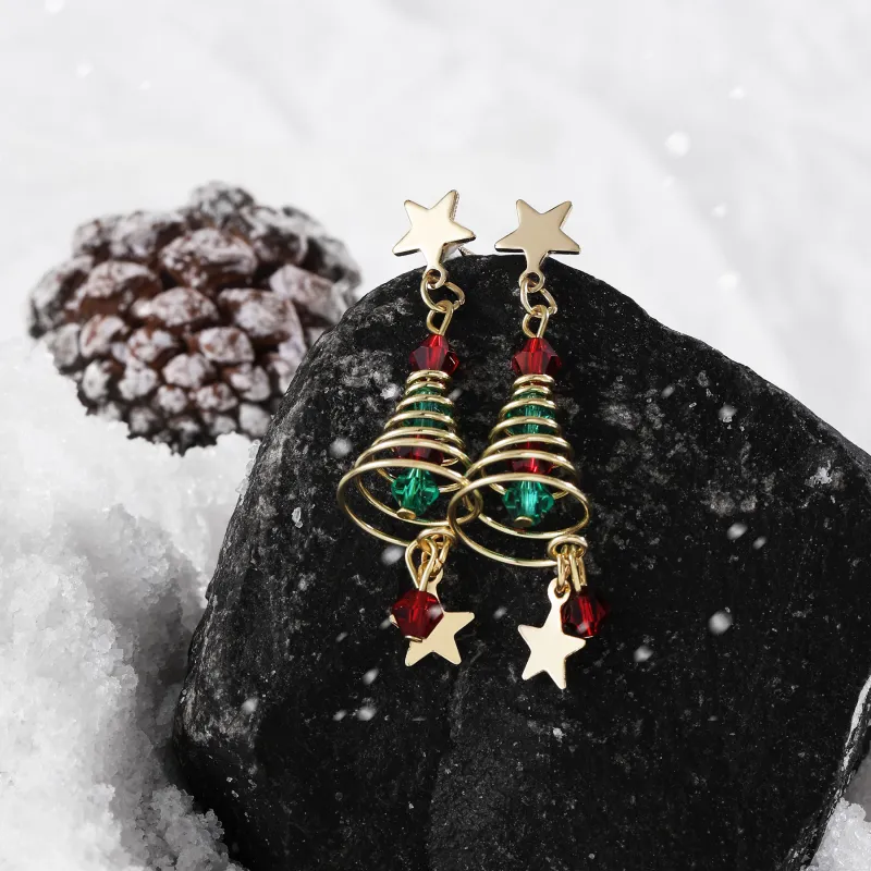 MISS XIA JWY S902 Sterling Silver Stud Stud Earrings Women's-5