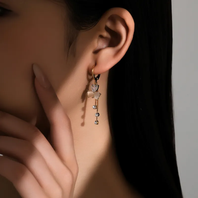 MISS XIA JWY S925 Silver Stud Earrings Women's-2