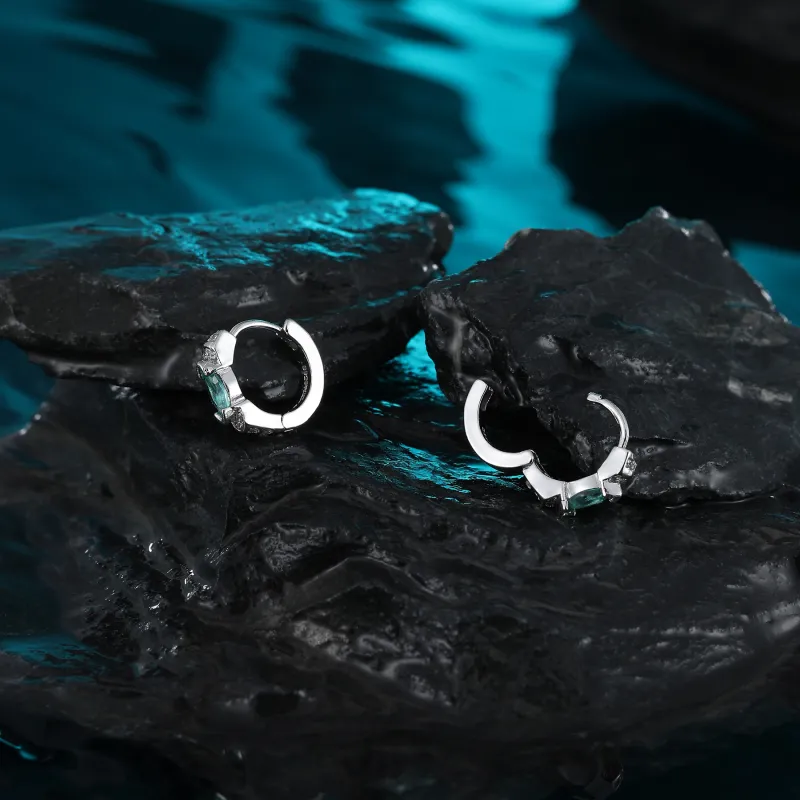 MISS XIA JWY S925 Silver Stud Earrings Unisex-5