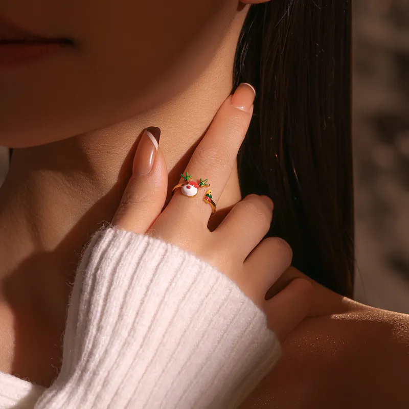 MISS XIA JWY Gold Plated Copper Rings Unisex-4