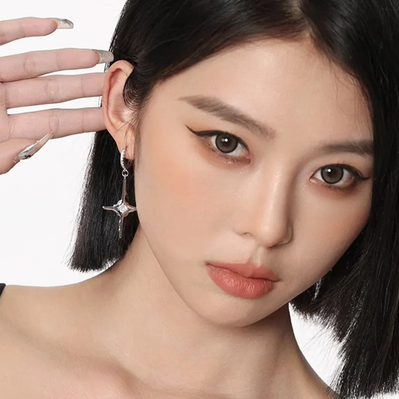 MISS XIA JWY S925 Silver Stud Earrings Unisex-2