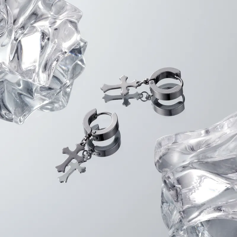 MISS XIA JWY Titanium Steel Earrings Unisex-6