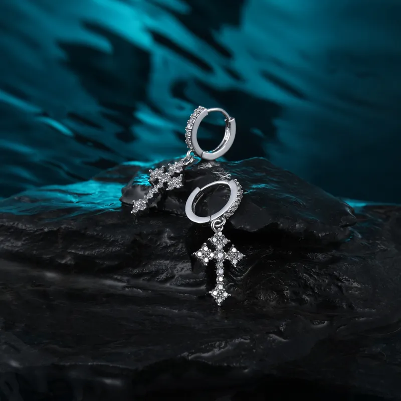 MISS XIA JWY S925 Silver Stud Earrings Unisex-4