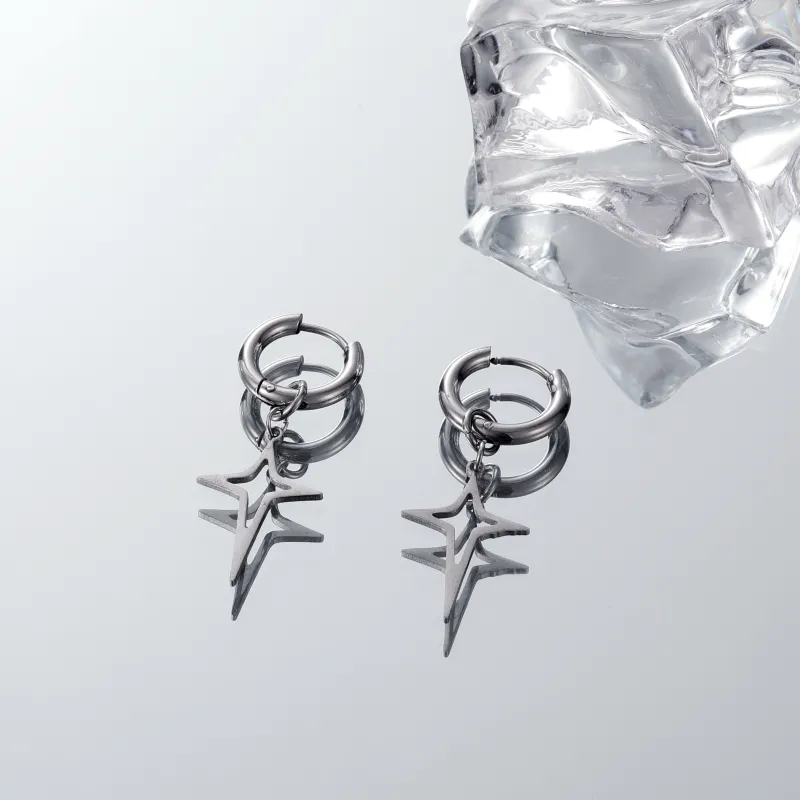 MISS XIA JWY Titanium Steel Earrings Unisex-4