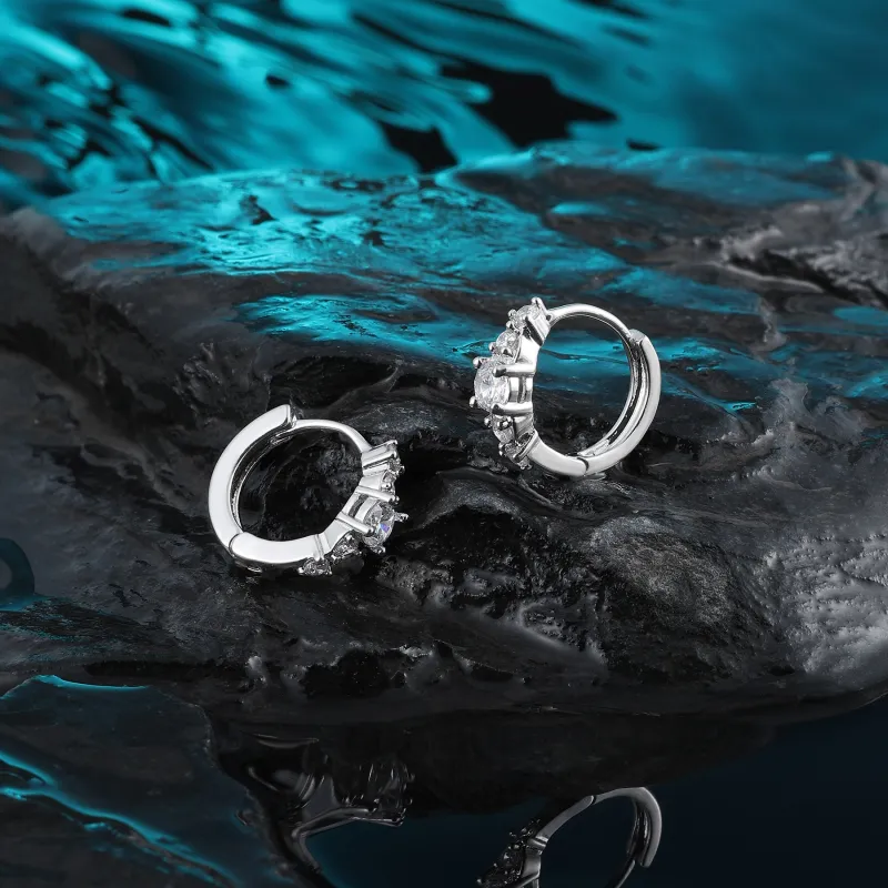 MISS XIA JWY Silver Plated Copper Earrings Unisex-5