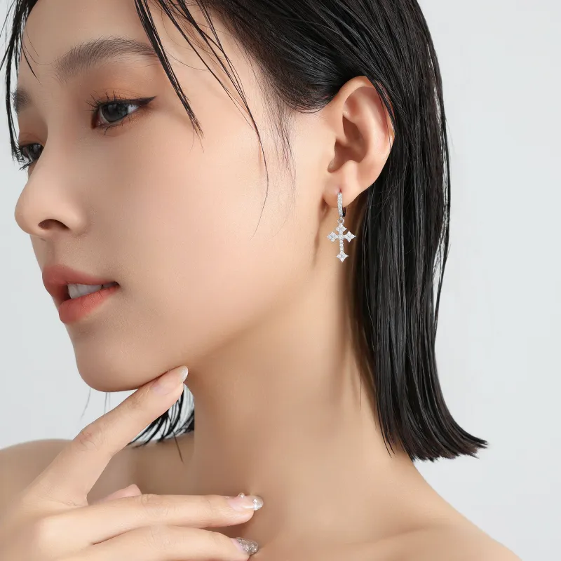 MISS XIA JWY S925 Silver Stud Earrings Unisex-1