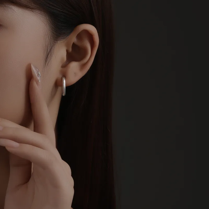 MISS XIA JWY Titanium Steel Clip On Earrings Unisex-9