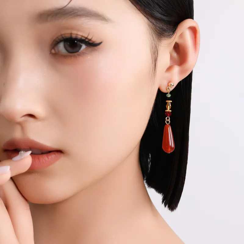 MISS XIA JWY S925 Silver Stud Earrings Women's-2