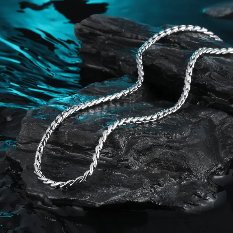 MISS XIA JWY Titanium Steel Necklaces Unisex-3