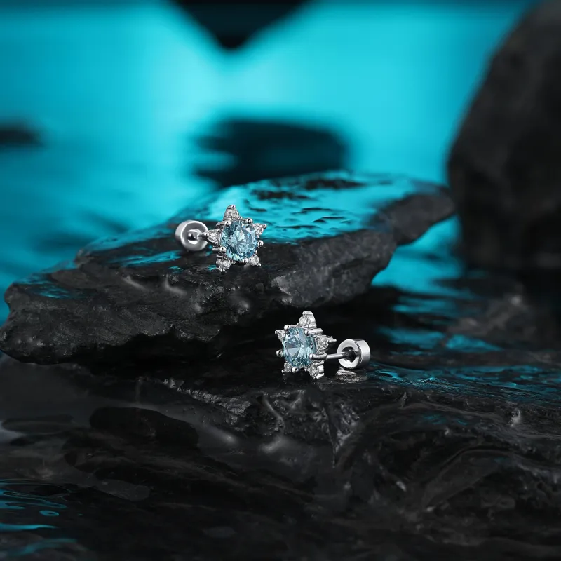 MISS XIA JWY Titanium Steel Stud Earrings Unisex-4