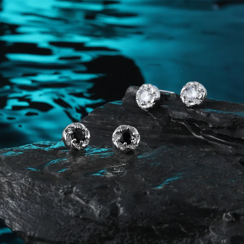 MISS XIA JWY S925 Silver Stud Earrings Unisex-7