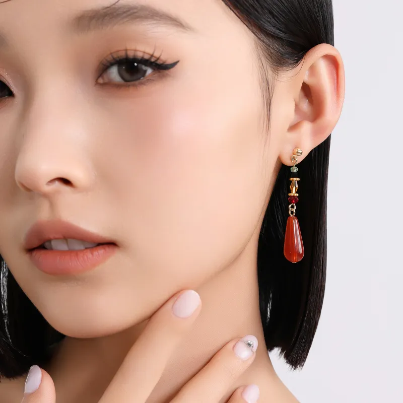 MISS XIA JWY S925 Silver Stud Earrings Women's-1