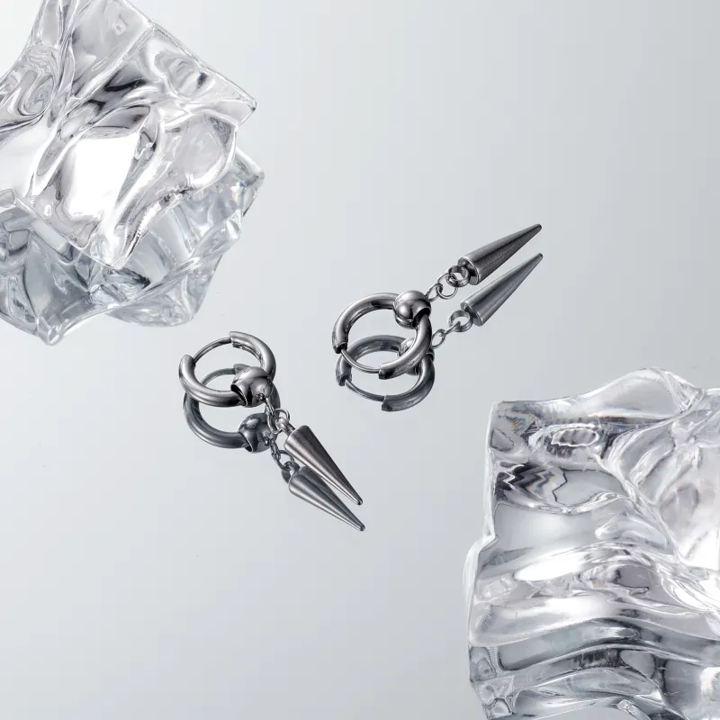 MISS XIA JWY Titanium Steel Earrings Unisex-10