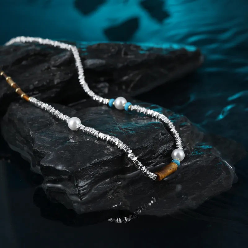 MISS XIA JWY Copper Silver Plated Necklaces Unisex-2