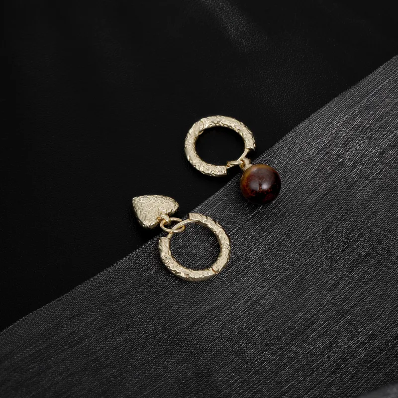 MISS XIA JWY S925 Silver Stud Earrings Women's-5