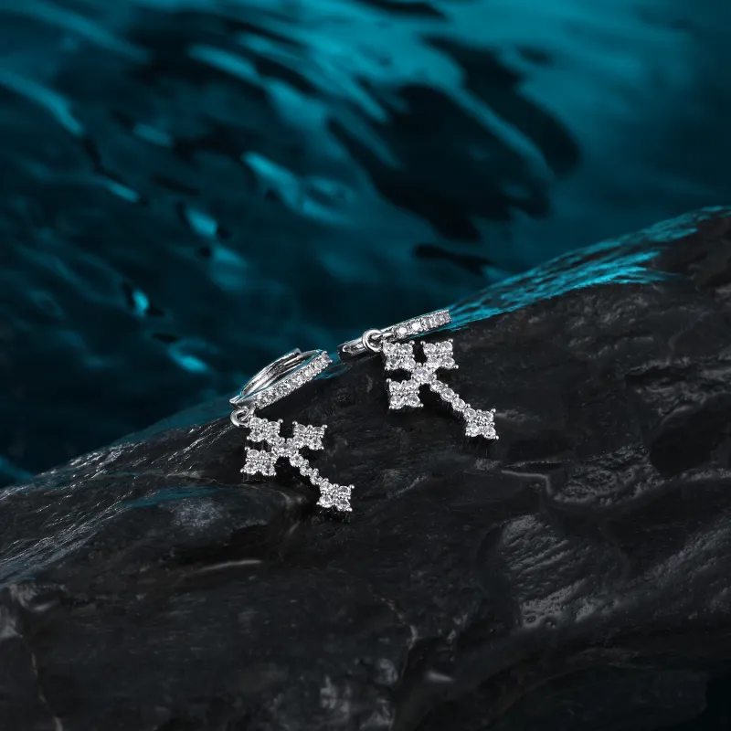 MISS XIA JWY S925 Silver Stud Earrings Unisex-5