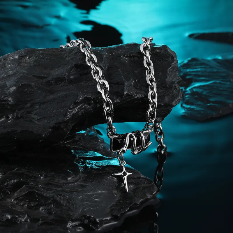 MISS XIA JWY Titanium Steel Necklaces Unisex-2