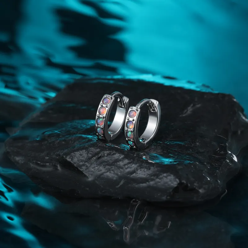 MISS XIA JWY S925 Silver Stud Earrings Unisex-4