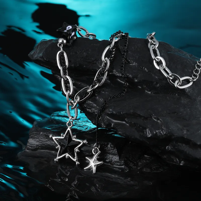 MISS XIA JWY Titanium Steel Necklaces Women's-5