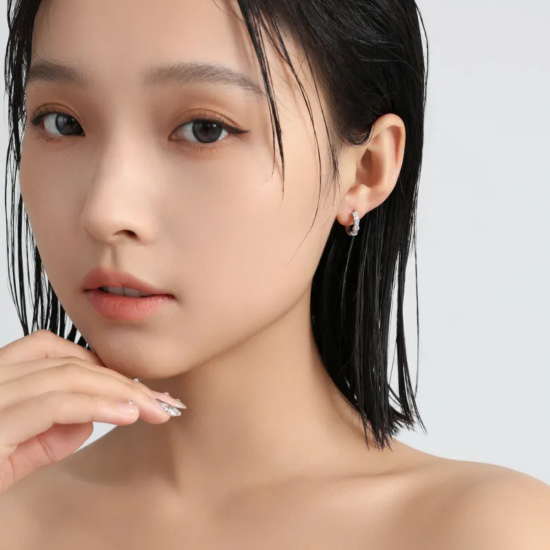 MISS XIA JWY S925 Silver Stud Earrings Unisex-3