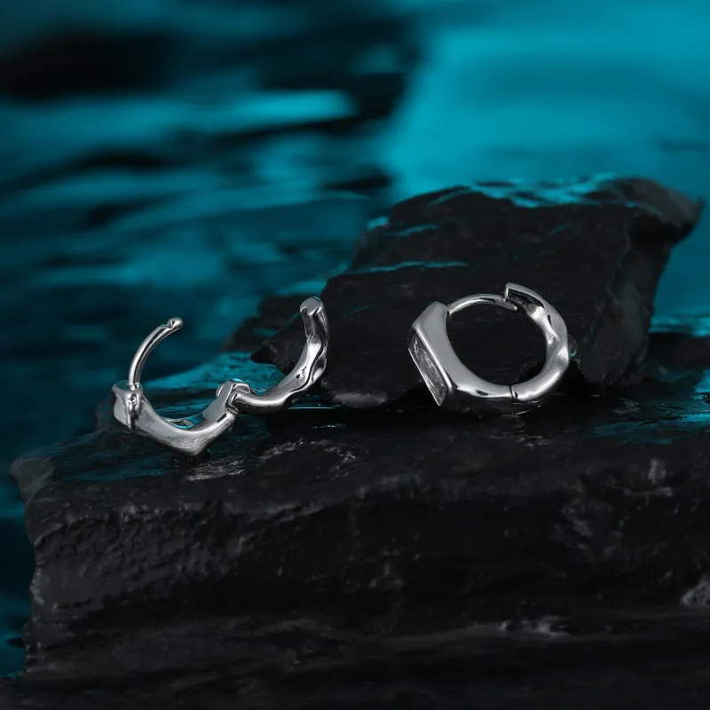 MISS XIA JWY S925 Silver Stud Earrings Unisex-4
