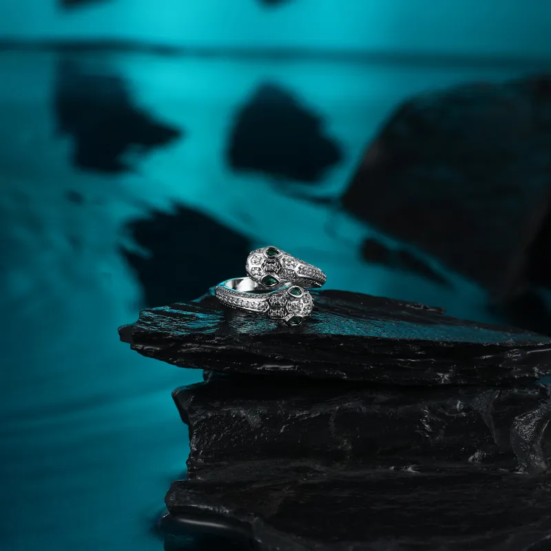 MISS XIA JWY Copper Silver Plated Rings Unisex-5