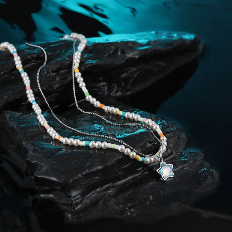 MISS XIA JWY Titanium Steel Necklaces Women's-3