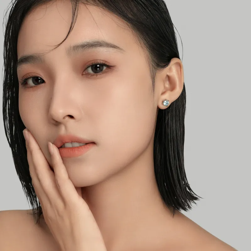 MISS XIA JWY Titanium Steel Stud Earrings Unisex-2