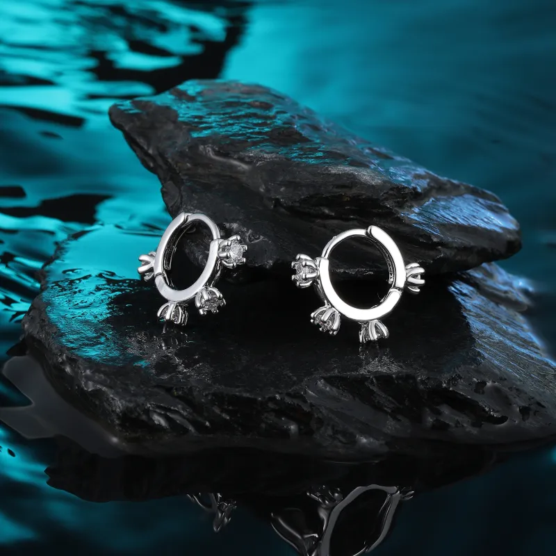 MISS XIA JWY Silver Plated Copper Earrings Women's-2