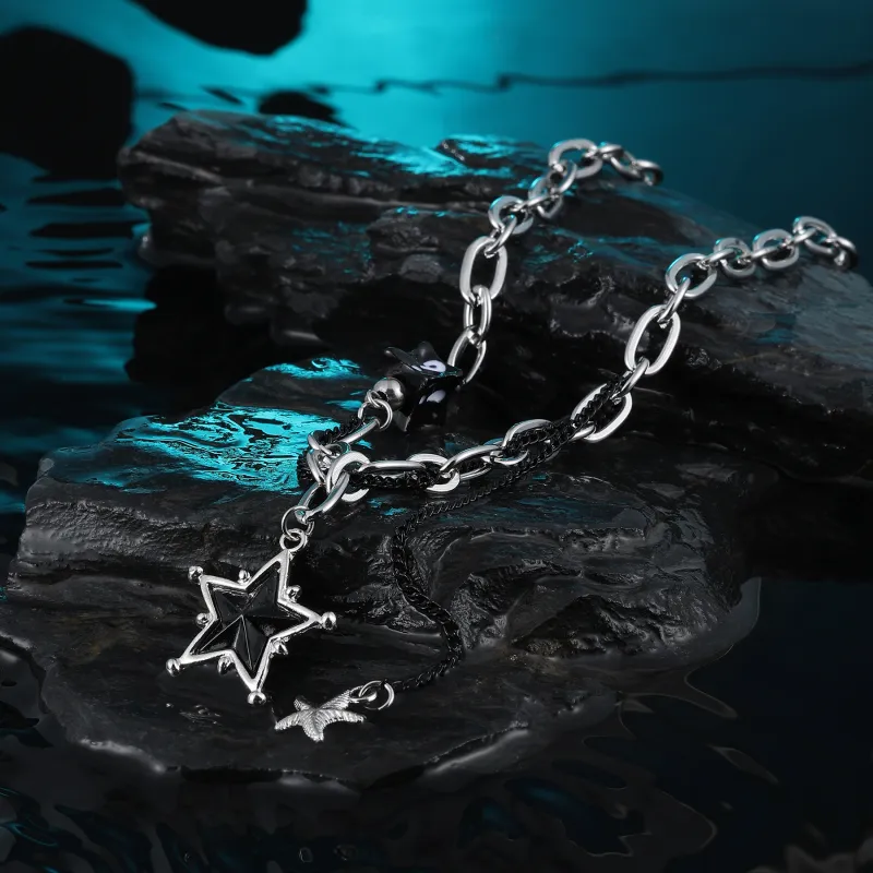 MISS XIA JWY Titanium Steel Necklaces Women's-2