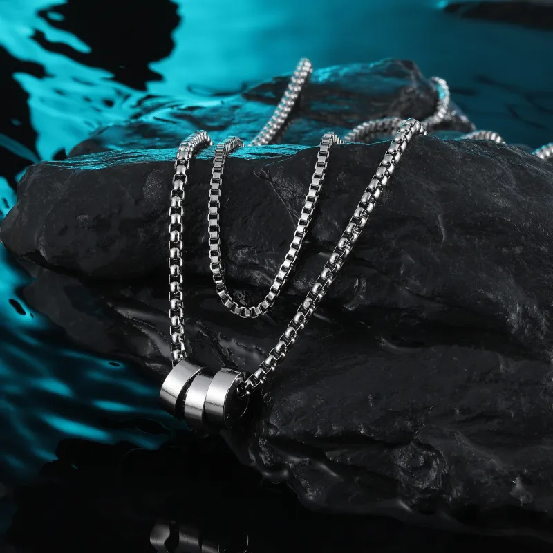 MISS XIA JWY Titanium Steel Necklaces Unisex-5