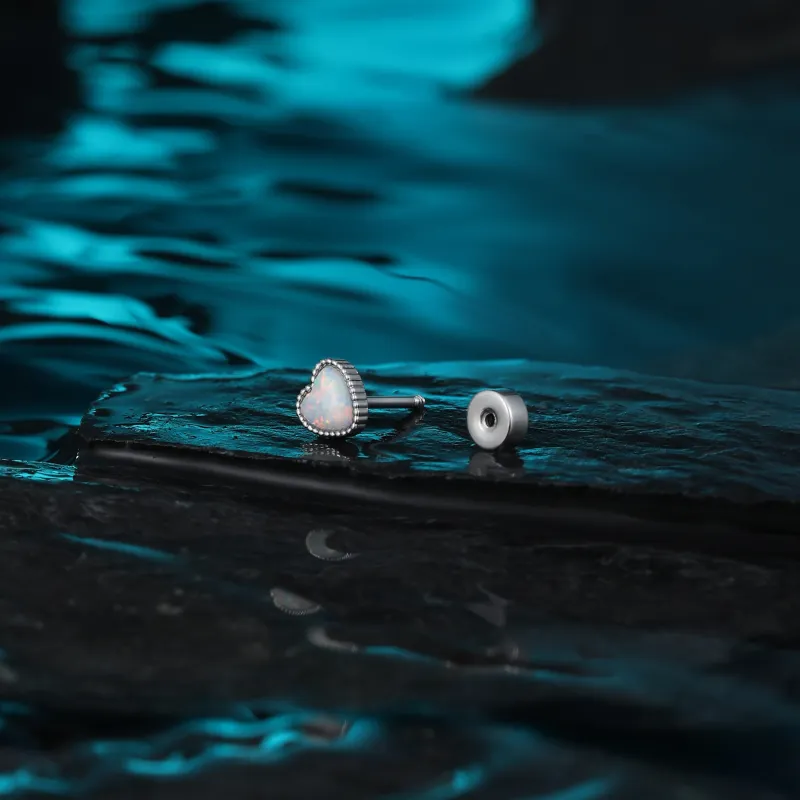 MISS XIA JWY Titanium Steel Stud Earrings Unisex-3