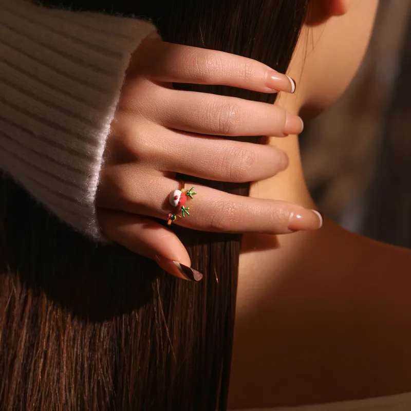 MISS XIA JWY Gold Plated Copper Rings Unisex-3