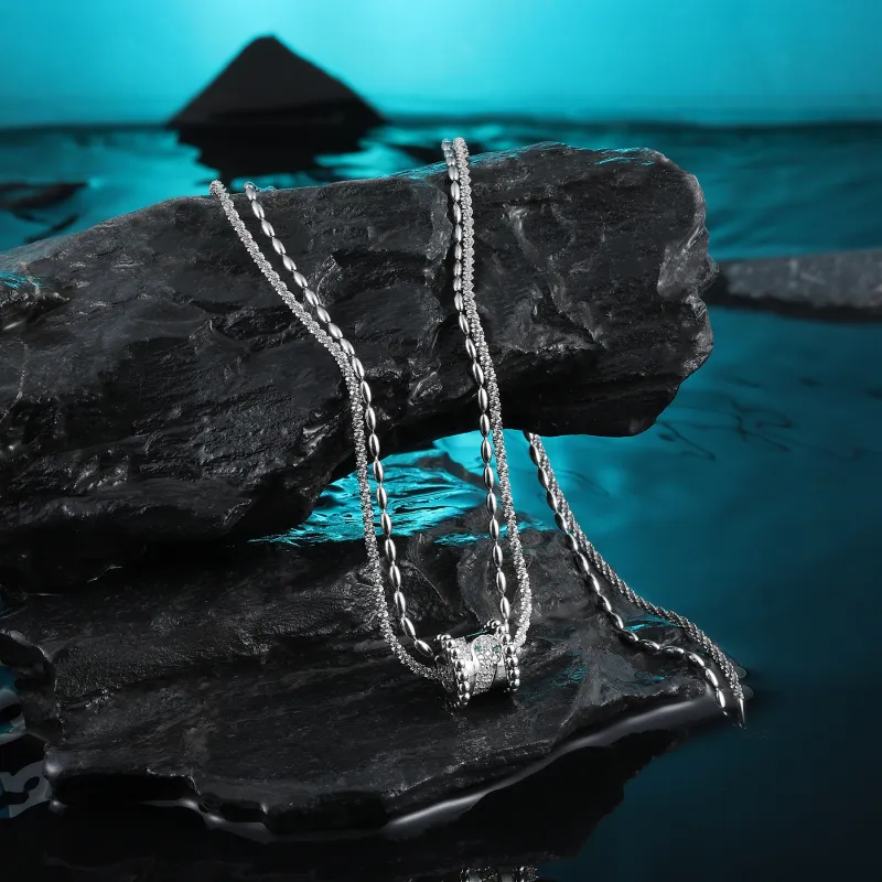 MISS XIA JWY Titanium Steel Necklaces Unisex-2