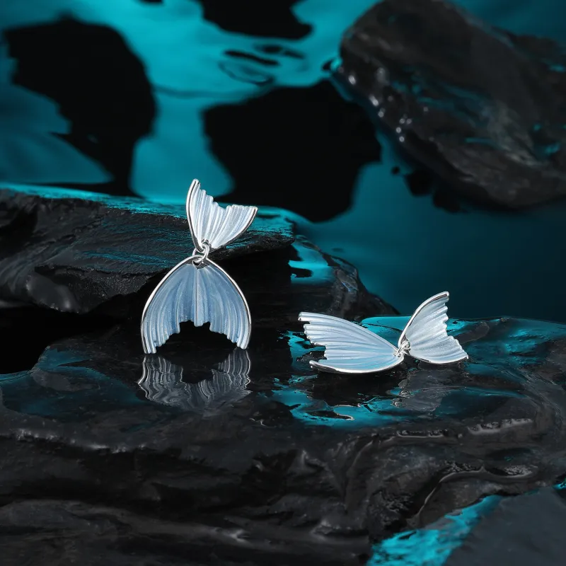 MISS XIA JWY S925 Silver Stud Earrings Women's-5