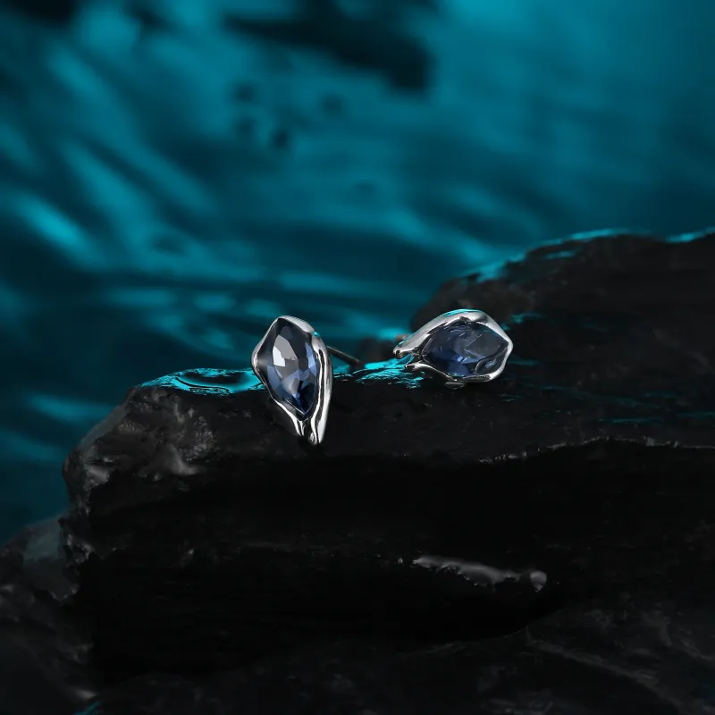 MISS XIA JWY S925 Sterling Silver Stud Earrings Unisex-3