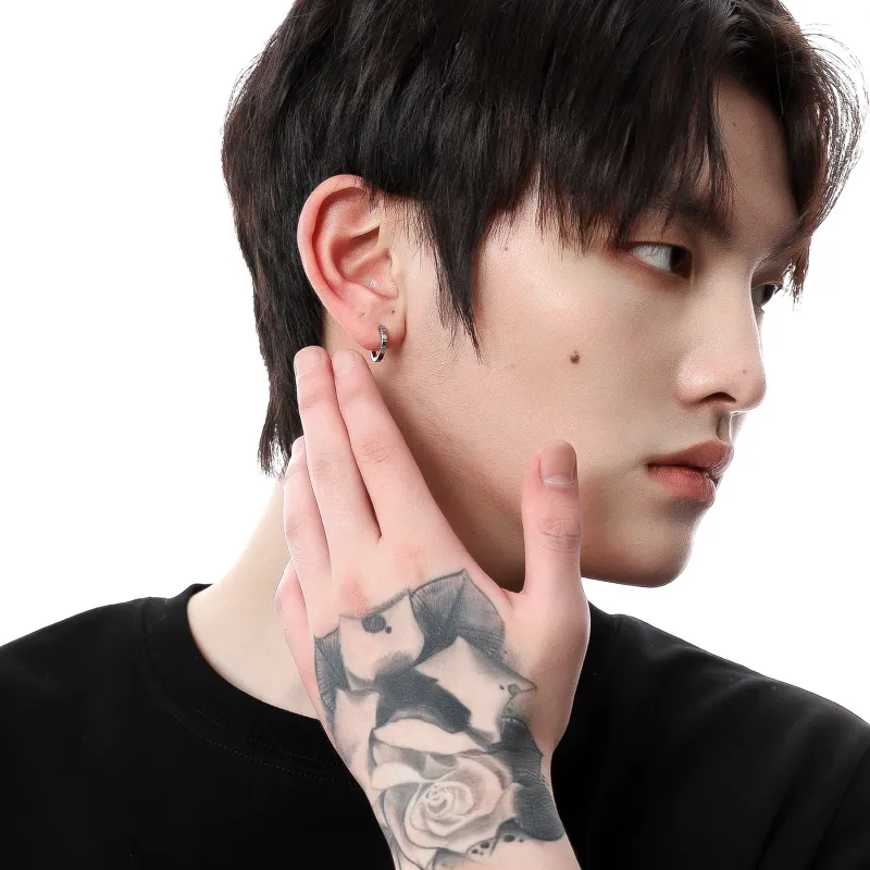 MISS XIA JWY S925 Sterling Silver Stud Earrings Unisex-3