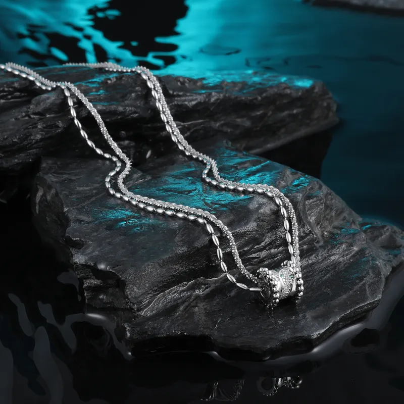 MISS XIA JWY Titanium Steel Necklaces Unisex-4